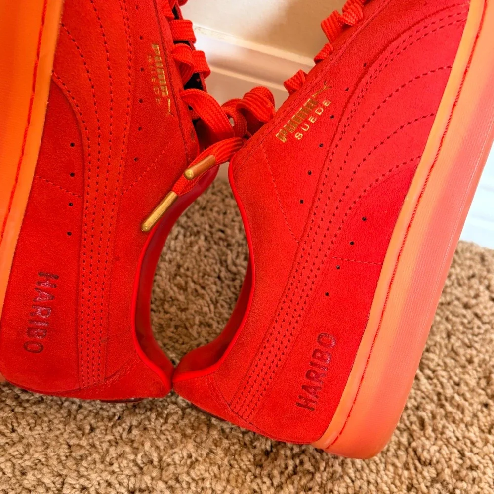 PUMA x Haribo Red Poppy Suede Classic Lace Up Sneakers Casual Shoes Mens US 10